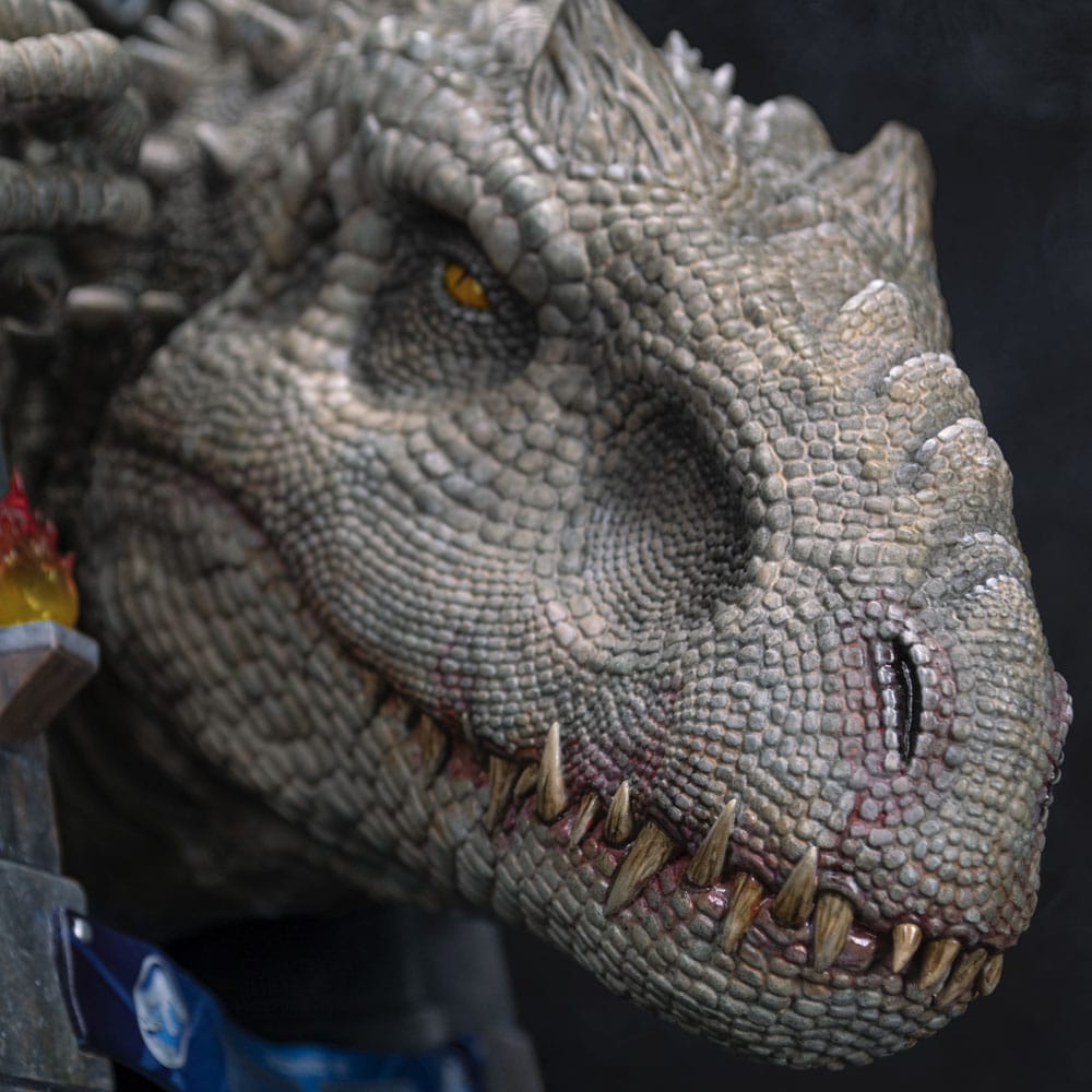 Jurassic World Estatua Busto Indominus Rex 27 cm Doctor Collector - Imagen 3
