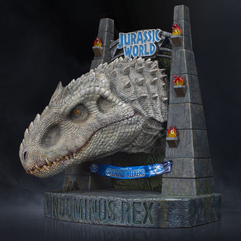 Jurassic World Estatua Busto Indominus Rex 27 cm Doctor Collector 4