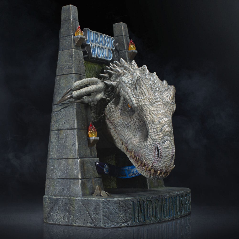 Jurassic World Estatua Busto Indominus Rex 27 cm Doctor Collector 5